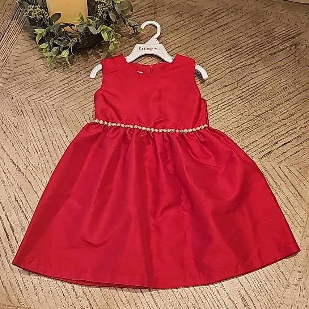 Girls red formal dress size 5